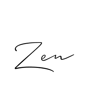 How to make Zen name signature. Use Allison_Script style for creating short signs online. This is the latest handwritten sign. Zen signature style 2 images and pictures png