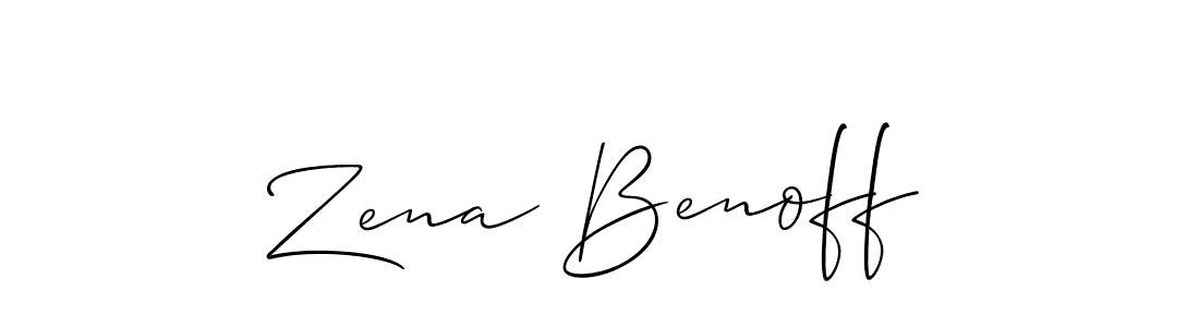 Make a beautiful signature design for name Zena Benoff. Use this online signature maker to create a handwritten signature for free. Zena Benoff signature style 2 images and pictures png