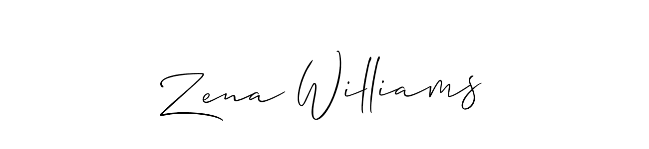 See photos of Zena Williams official signature by Spectra . Check more albums & portfolios. Read reviews & check more about Allison_Script font. Zena Williams signature style 2 images and pictures png