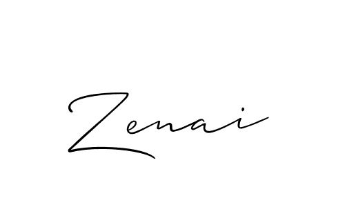 It looks lik you need a new signature style for name Zenai. Design unique handwritten (Allison_Script) signature with our free signature maker in just a few clicks. Zenai signature style 2 images and pictures png