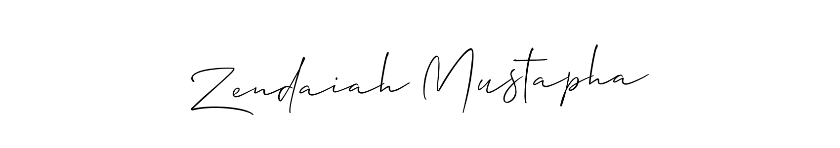Make a beautiful signature design for name Zendaiah Mustapha. Use this online signature maker to create a handwritten signature for free. Zendaiah Mustapha signature style 2 images and pictures png