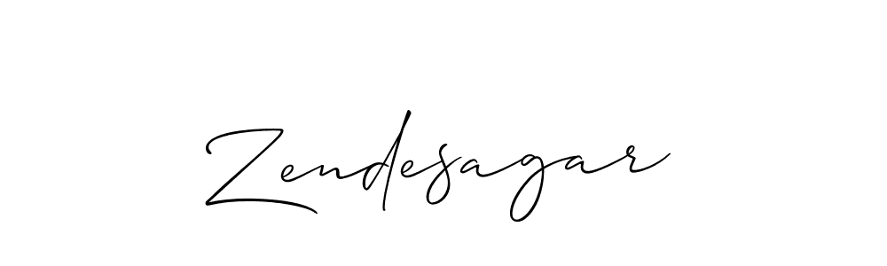 You should practise on your own different ways (Allison_Script) to write your name (Zendesagar) in signature. don't let someone else do it for you. Zendesagar signature style 2 images and pictures png