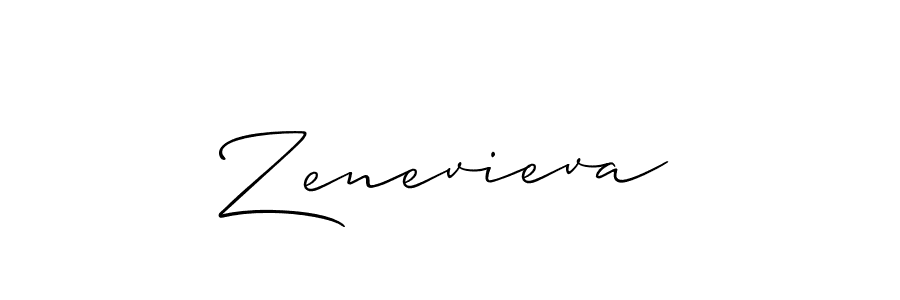 Also You can easily find your signature by using the search form. We will create Zenevieva name handwritten signature images for you free of cost using Allison_Script sign style. Zenevieva signature style 2 images and pictures png