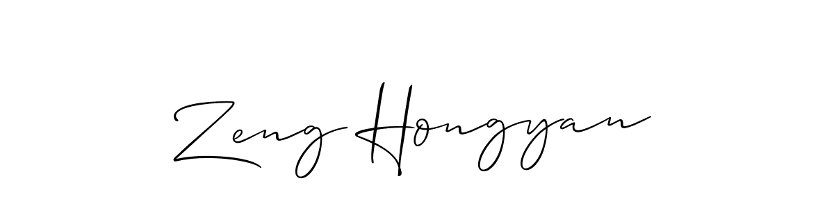 Similarly Allison_Script is the best handwritten signature design. Signature creator online .You can use it as an online autograph creator for name Zeng Hongyan. Zeng Hongyan signature style 2 images and pictures png