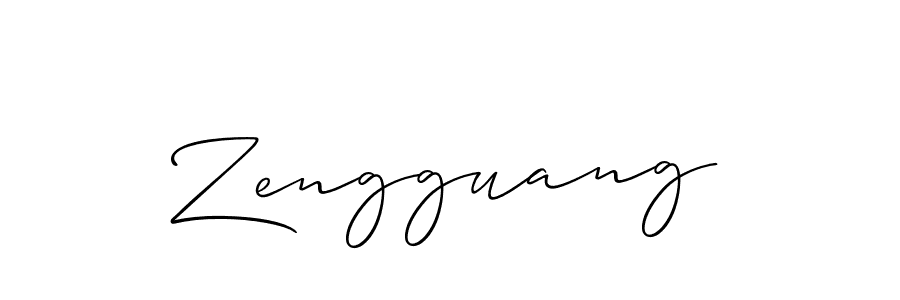 Best and Professional Signature Style for Zengguang. Allison_Script Best Signature Style Collection. Zengguang signature style 2 images and pictures png