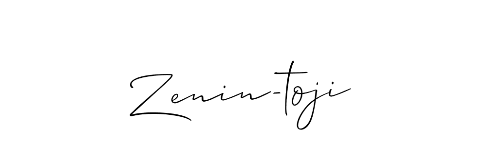 How to make Zenin-toji name signature. Use Allison_Script style for creating short signs online. This is the latest handwritten sign. Zenin-toji signature style 2 images and pictures png
