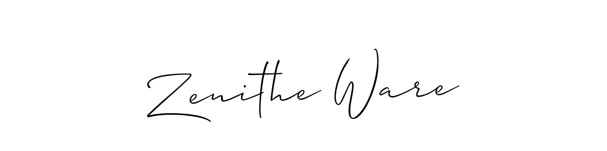 You can use this online signature creator to create a handwritten signature for the name Zenithe Ware. This is the best online autograph maker. Zenithe Ware signature style 2 images and pictures png