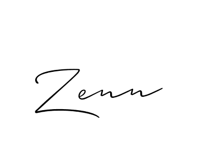 Also we have Zenn name is the best signature style. Create professional handwritten signature collection using Allison_Script autograph style. Zenn signature style 2 images and pictures png