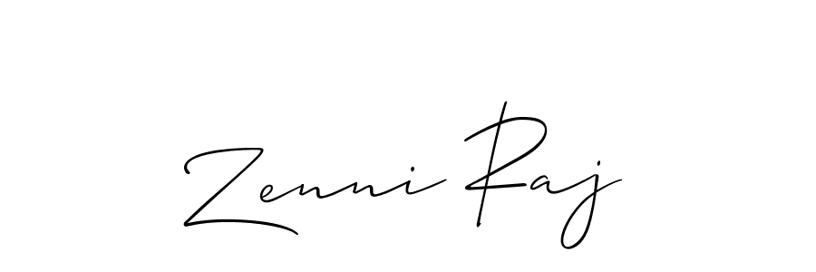 You can use this online signature creator to create a handwritten signature for the name Zenni Raj. This is the best online autograph maker. Zenni Raj signature style 2 images and pictures png