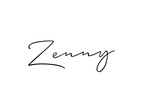 Make a beautiful signature design for name Zenny. Use this online signature maker to create a handwritten signature for free. Zenny signature style 2 images and pictures png