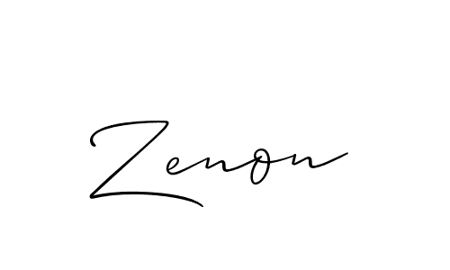 Also we have Zenon name is the best signature style. Create professional handwritten signature collection using Allison_Script autograph style. Zenon signature style 2 images and pictures png