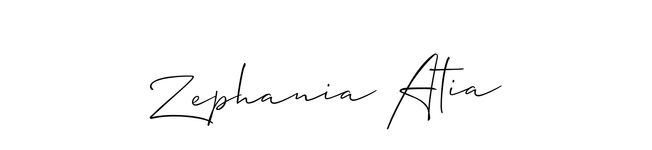 Make a beautiful signature design for name Zephania Atia. Use this online signature maker to create a handwritten signature for free. Zephania Atia signature style 2 images and pictures png