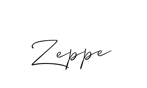 How to make Zeppe signature? Allison_Script is a professional autograph style. Create handwritten signature for Zeppe name. Zeppe signature style 2 images and pictures png