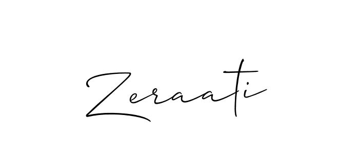 Similarly Allison_Script is the best handwritten signature design. Signature creator online .You can use it as an online autograph creator for name Zeraati. Zeraati signature style 2 images and pictures png