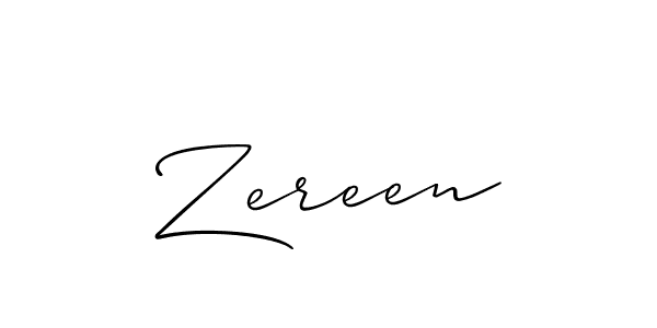 You should practise on your own different ways (Allison_Script) to write your name (Zereen) in signature. don't let someone else do it for you. Zereen signature style 2 images and pictures png