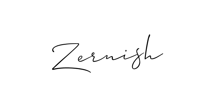 Also we have Zernish name is the best signature style. Create professional handwritten signature collection using Allison_Script autograph style. Zernish signature style 2 images and pictures png