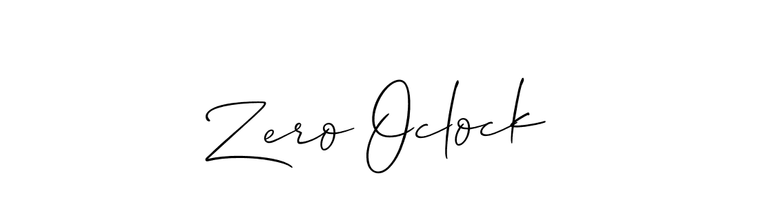 How to make Zero Oclock signature? Allison_Script is a professional autograph style. Create handwritten signature for Zero Oclock name. Zero Oclock signature style 2 images and pictures png