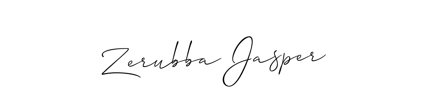 Here are the top 10 professional signature styles for the name Zerubba Jasper. These are the best autograph styles you can use for your name. Zerubba Jasper signature style 2 images and pictures png