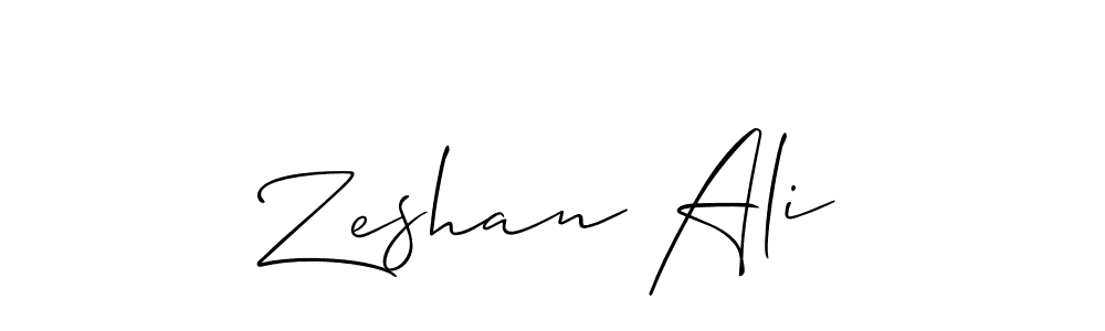 How to make Zeshan Ali name signature. Use Allison_Script style for creating short signs online. This is the latest handwritten sign. Zeshan Ali signature style 2 images and pictures png