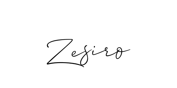 Best and Professional Signature Style for Zesiro. Allison_Script Best Signature Style Collection. Zesiro signature style 2 images and pictures png