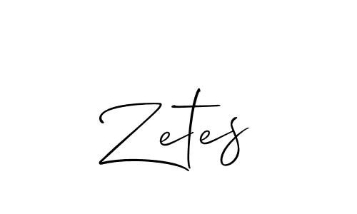 if you are searching for the best signature style for your name Zetes. so please give up your signature search. here we have designed multiple signature styles  using Allison_Script. Zetes signature style 2 images and pictures png