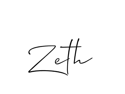 Also You can easily find your signature by using the search form. We will create Zeth name handwritten signature images for you free of cost using Allison_Script sign style. Zeth signature style 2 images and pictures png