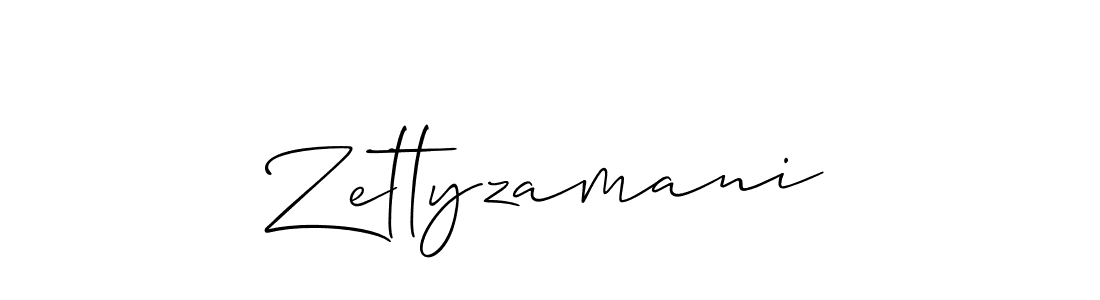 Create a beautiful signature design for name Zettyzamani. With this signature (Allison_Script) fonts, you can make a handwritten signature for free. Zettyzamani signature style 2 images and pictures png