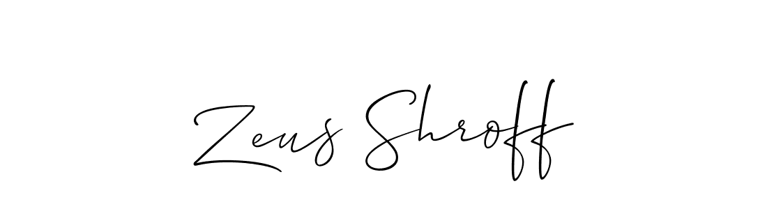 Make a short Zeus Shroff signature style. Manage your documents anywhere anytime using Allison_Script. Create and add eSignatures, submit forms, share and send files easily. Zeus Shroff signature style 2 images and pictures png