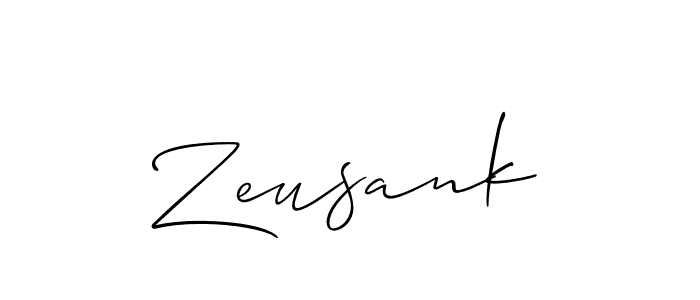 Also we have Zeusank name is the best signature style. Create professional handwritten signature collection using Allison_Script autograph style. Zeusank signature style 2 images and pictures png
