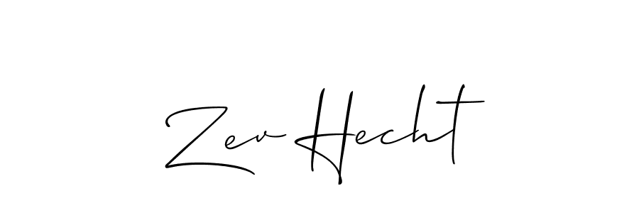 Make a beautiful signature design for name Zev Hecht. Use this online signature maker to create a handwritten signature for free. Zev Hecht signature style 2 images and pictures png