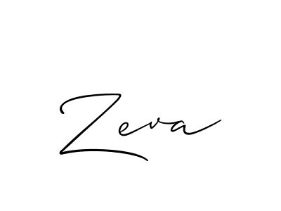 Best and Professional Signature Style for Zeva. Allison_Script Best Signature Style Collection. Zeva signature style 2 images and pictures png