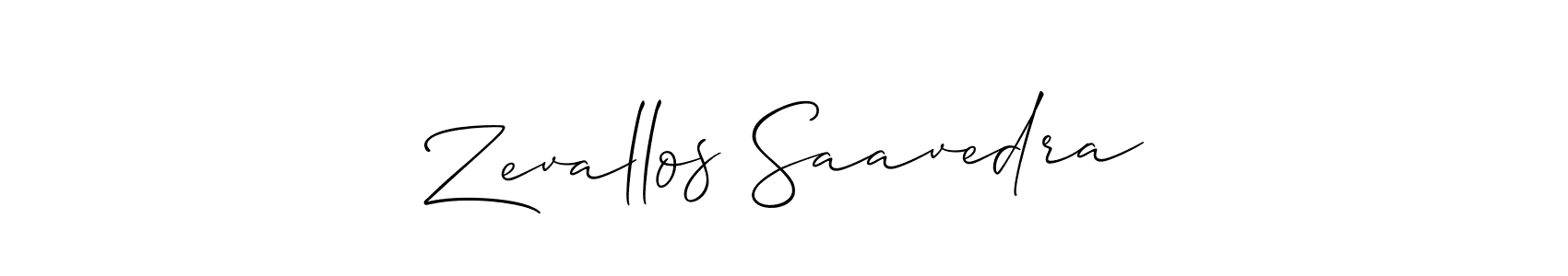Also we have Zevallos Saavedra name is the best signature style. Create professional handwritten signature collection using Allison_Script autograph style. Zevallos Saavedra signature style 2 images and pictures png