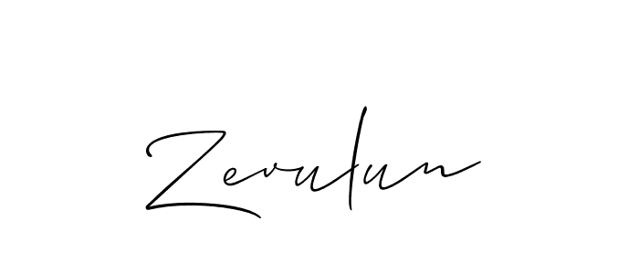 How to make Zevulun name signature. Use Allison_Script style for creating short signs online. This is the latest handwritten sign. Zevulun signature style 2 images and pictures png