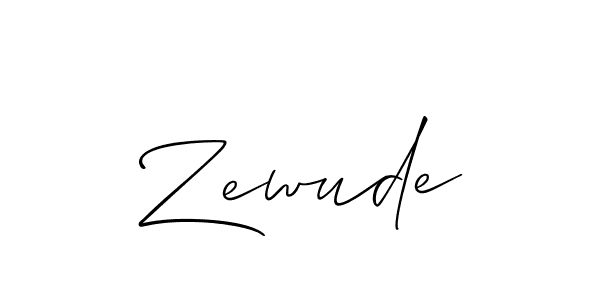 Once you've used our free online signature maker to create your best signature Allison_Script style, it's time to enjoy all of the benefits that Zewude name signing documents. Zewude signature style 2 images and pictures png