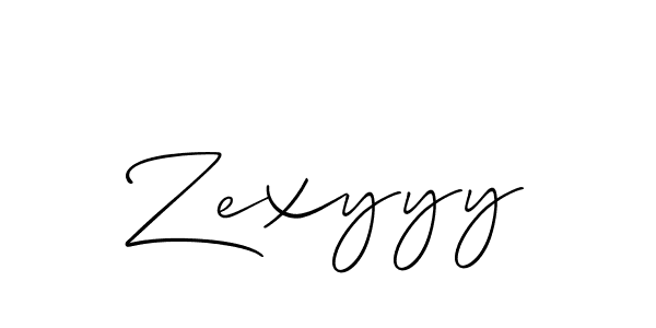 It looks lik you need a new signature style for name Zexyyy. Design unique handwritten (Allison_Script) signature with our free signature maker in just a few clicks. Zexyyy signature style 2 images and pictures png