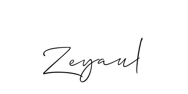 Also we have Zeyaul name is the best signature style. Create professional handwritten signature collection using Allison_Script autograph style. Zeyaul signature style 2 images and pictures png