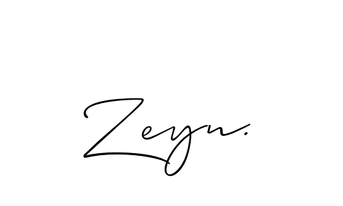 Use a signature maker to create a handwritten signature online. With this signature software, you can design (Allison_Script) your own signature for name Zeyn.. Zeyn. signature style 2 images and pictures png