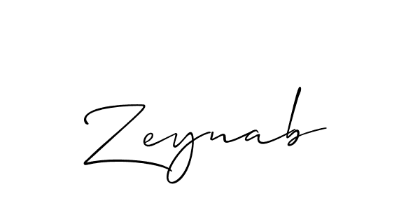 Similarly Allison_Script is the best handwritten signature design. Signature creator online .You can use it as an online autograph creator for name Zeynab. Zeynab signature style 2 images and pictures png