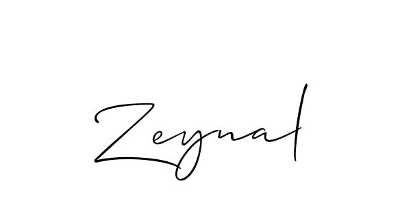 The best way (Allison_Script) to make a short signature is to pick only two or three words in your name. The name Zeynal include a total of six letters. For converting this name. Zeynal signature style 2 images and pictures png