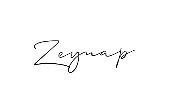 It looks lik you need a new signature style for name Zeynap. Design unique handwritten (Allison_Script) signature with our free signature maker in just a few clicks. Zeynap signature style 2 images and pictures png