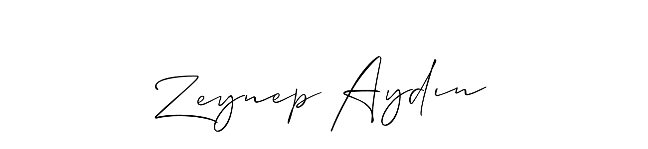 Zeynep Aydın stylish signature style. Best Handwritten Sign (Allison_Script) for my name. Handwritten Signature Collection Ideas for my name Zeynep Aydın. Zeynep Aydın signature style 2 images and pictures png