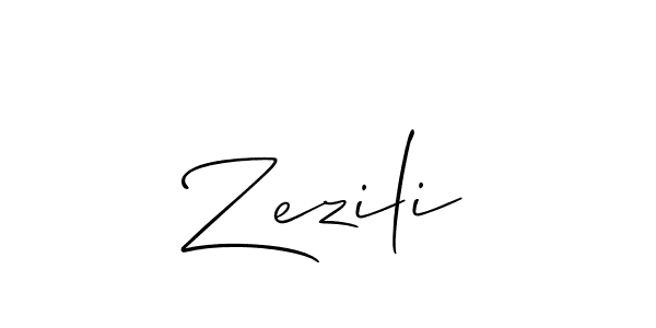 Allison_Script is a professional signature style that is perfect for those who want to add a touch of class to their signature. It is also a great choice for those who want to make their signature more unique. Get Zezili name to fancy signature for free. Zezili signature style 2 images and pictures png