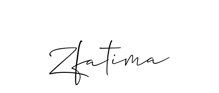 You should practise on your own different ways (Allison_Script) to write your name (Zfatima) in signature. don't let someone else do it for you. Zfatima signature style 2 images and pictures png