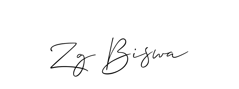 You should practise on your own different ways (Allison_Script) to write your name (Zg Biswa) in signature. don't let someone else do it for you. Zg Biswa signature style 2 images and pictures png