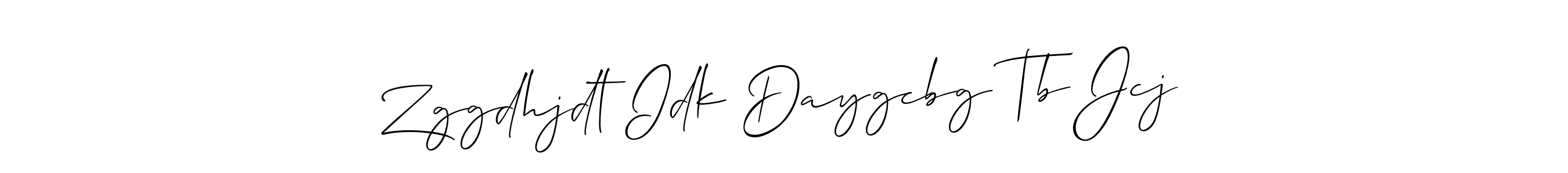 How to Draw Zggdhjdt Idk Daygcbg Tb Jcj signature style? Allison_Script is a latest design signature styles for name Zggdhjdt Idk Daygcbg Tb Jcj. Zggdhjdt Idk Daygcbg Tb Jcj signature style 2 images and pictures png