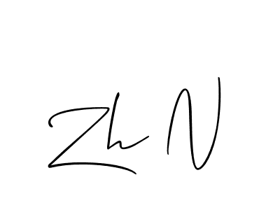 if you are searching for the best signature style for your name Zh N. so please give up your signature search. here we have designed multiple signature styles  using Allison_Script. Zh N signature style 2 images and pictures png