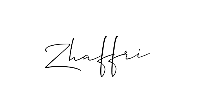 How to make Zhaffri name signature. Use Allison_Script style for creating short signs online. This is the latest handwritten sign. Zhaffri signature style 2 images and pictures png