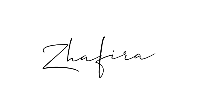 You should practise on your own different ways (Allison_Script) to write your name (Zhafira) in signature. don't let someone else do it for you. Zhafira signature style 2 images and pictures png