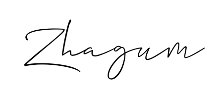 The Allison_Script handwriting style adds charm and authenticity to name Zhagum. A wonderful choice for personal thank-you notes. Zhagum signature style 2 images and pictures png