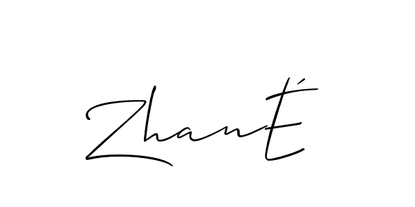 Once you've used our free online signature maker to create your best signature Allison_Script style, it's time to enjoy all of the benefits that ZhanÉ name signing documents. ZhanÉ signature style 2 images and pictures png